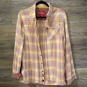 Yellow, Purple and Pink Women's Browning Flannel